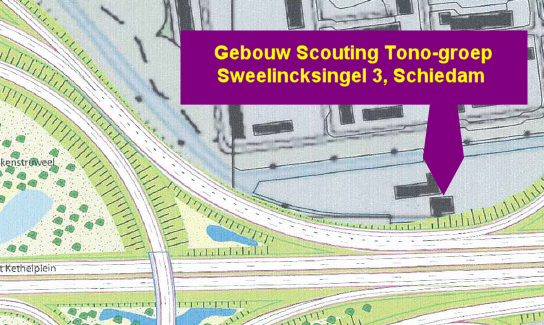 Tekening afkomstig van de informatieavond op 12 april 2010