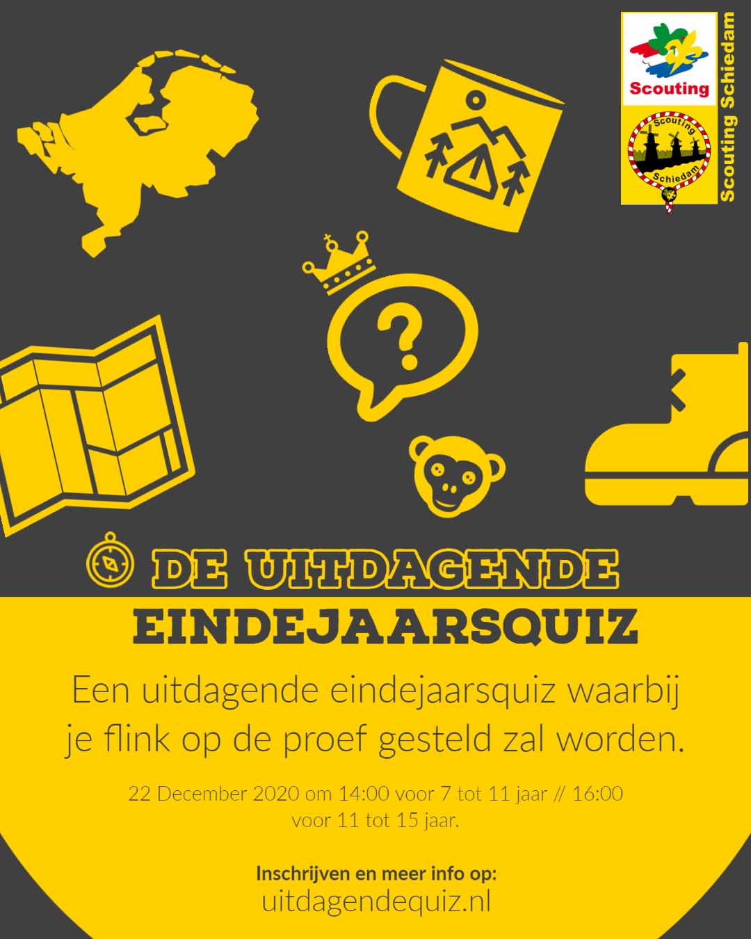 Scouting Schiedam organiseert een gratis pubquiz in de kerstvakantie