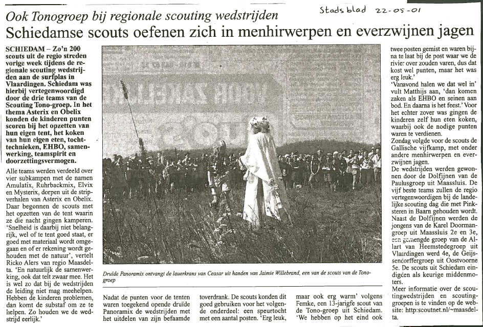 Het Nieuwe Stadsblad van 22 mei 2001 Het Nieuwe Stadsblad van 22 mei 2001