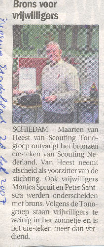 Het Nieuwe Stadsblad van 28 februari 2007, voorpagina Het Nieuwe Stadsblad van 28 februari 2007, voorpagina