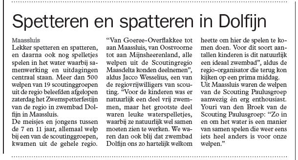 De Maaskoerier (Maassluis) van 2 november 2011, voorpagina De Maaskoerier (Maassluis) van 2 november 2011, voorpagina