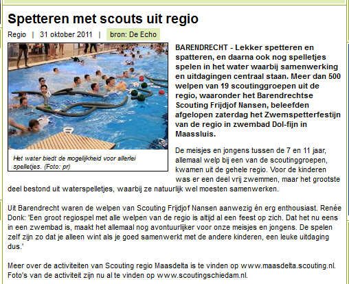De Echo Barendrecht & De Echo Mijnsheerenland van 2 november 2011, pagina onbekend De Echo Barendrecht & De Echo Mijnsheerenland van 2 november 2011, pagina onbekend