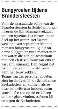 Op pagina 6 van katern Waterweg van 11 september 2013 in het AD/RD. Op pagina 6 van katern Waterweg van 11 september 2013 in het AD/RD.