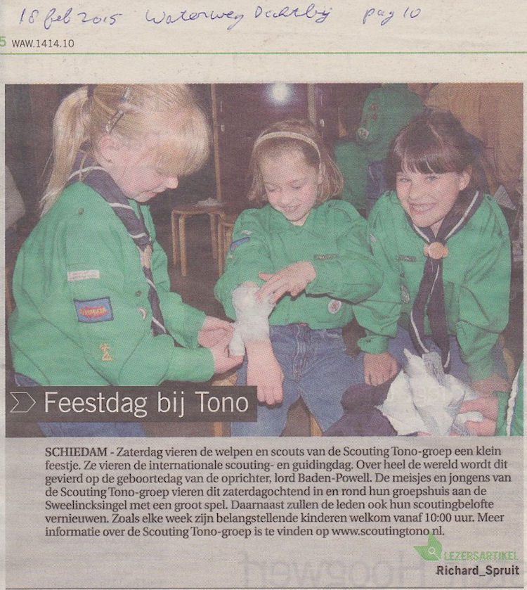 Op pagina 10 van de Waterweg Dichtbij kondigde de krant onze Denkdag aan. Foto: Richard Spruit