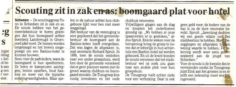In het Rotterdams Dagblad  van 28 april 1994 verscheen dit artikel