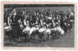 Een optreden tijdens een landelijk bandconcours.